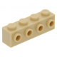 LEGO kocka 1x4 oldalán négy bütyökkel, sárgásbarna (30414)
